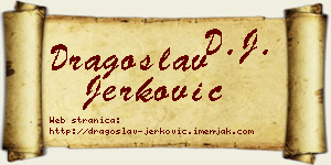 Dragoslav Jerković vizit kartica